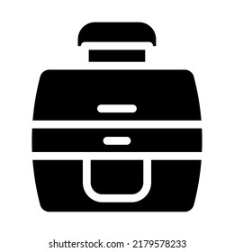 vector de icono de glifo de dispositivo electrónico de lámpara. señal de dispositivo electrónico de lámpara. ilustración de símbolo aislado
