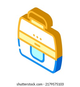 lamp electronic device isometric icon vector. lamp electronic device sign. isolated symbol illustration