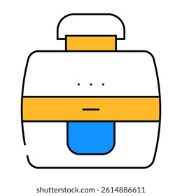 lamp electronic device line icon vector. lamp electronic device sign. isolated symbol illustration