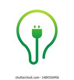 lamp energy environment icon logo