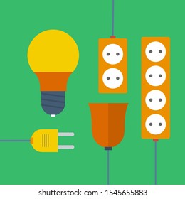 Lamp, Fitting, and Power Cord