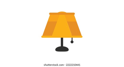 Lamp Flat Design Vector Art Illustration Graphic Design.eps