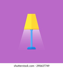 Lamp flat icon