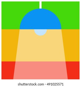 Lamp flat icon