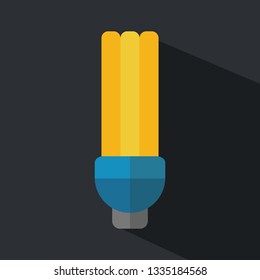 Lamp Flat Icon Design 