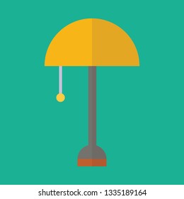 Lamp Flat Icon Design 
