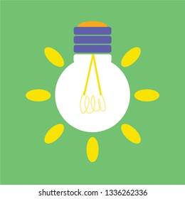 Lamp Flat Icon Design