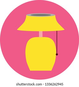 Lamp Flat Icon Design