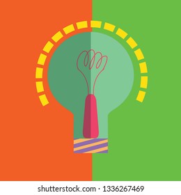 Lamp Flat Icon Design