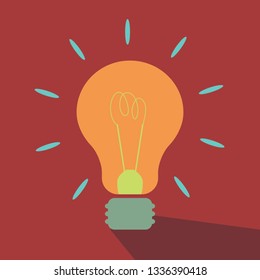 Lamp Flat Icon Design