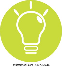 Lamp Flat Icon Design