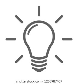 Lamp Flat Icon. Vector Illustration.