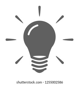 Lamp Flat Icon. Vector Illustration.