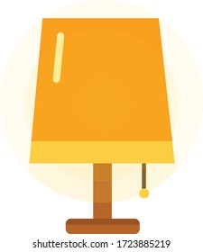 Lámpara de estilo plano. Ilustración vectorial