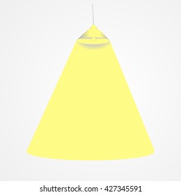 Lamp furniture light design electric vector illustration