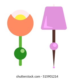 Lamp furniture vector