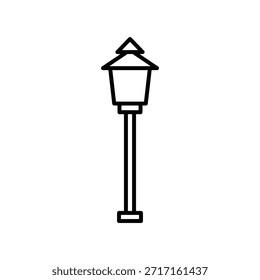 Ícone de jardim da lâmpada modelo de vetor de ilustração