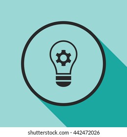 lamp and gear icon