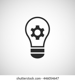 lamp and gear icon