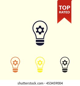 lamp and gear icon