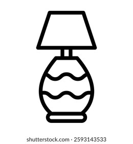 Lamp Glyph Icon Design For Personal nad Commercial Use