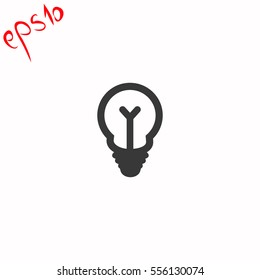 Lamp grey icon.