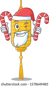 Lamp hanging Cartoon character in Santa with candy