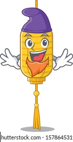 Lamp hanging mascot cartoon style as an Elf