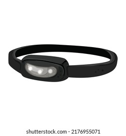 lamp headlamp flashlight cartoon. lamp headlamp flashlight sign. isolated symbol vector illustration