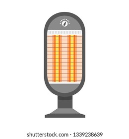 Lamp heater icon. Flat illustration of lamp heater vector icon for web design