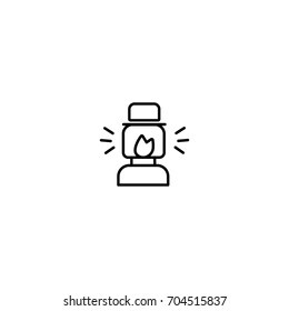 Lamp for hiking Icon Line
