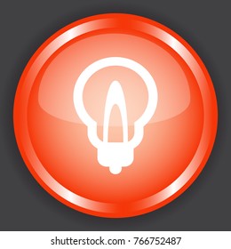 lamp icon 3d, for Internet icon and application icon. Vector eps 10.