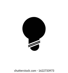 lamp icon black idea vector illustration