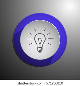 lamp icon in blue circle button