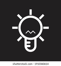 lamp icon. bulb lamp. light power symbol