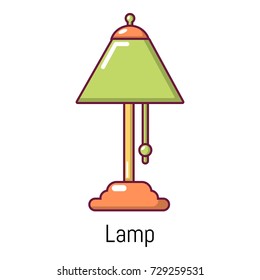 Lamp icon. Cartoon illustration of lamp vector icon for web