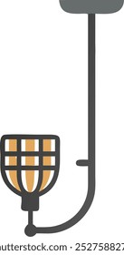 Clipart de iconos de lámpara. El objeto aislado en un fondo blanco. logo lámpara.