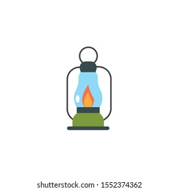 lamp icon design, Camping forest adventure lifestyle summer travel and outdoor theme Vector illustration