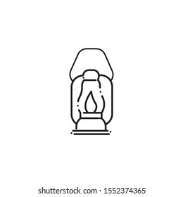 lamp icon design, Camping forest adventure lifestyle summer travel and outdoor theme Vector illustration