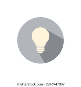 Lamp Icon Design With Color