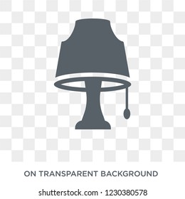 Lamp icon. Lamp design concept from Furniture and household collection. Simple element vector illustration on transparent background.