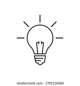 Lamp icon design isolated on white background