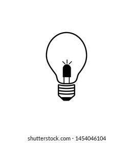 lamp icon design template vector