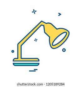 Lamp icon design vector 