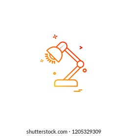 Lamp icon design vector