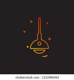 Lamp icon design vector