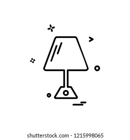 Lamp icon design vector