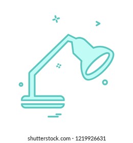 Lamp icon design vector 