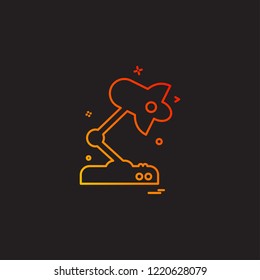 Lamp icon design vector 