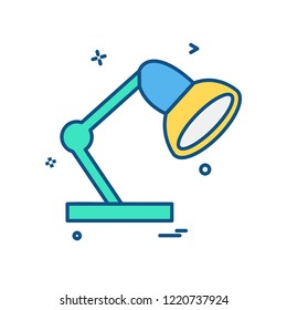 lamp icon design vector